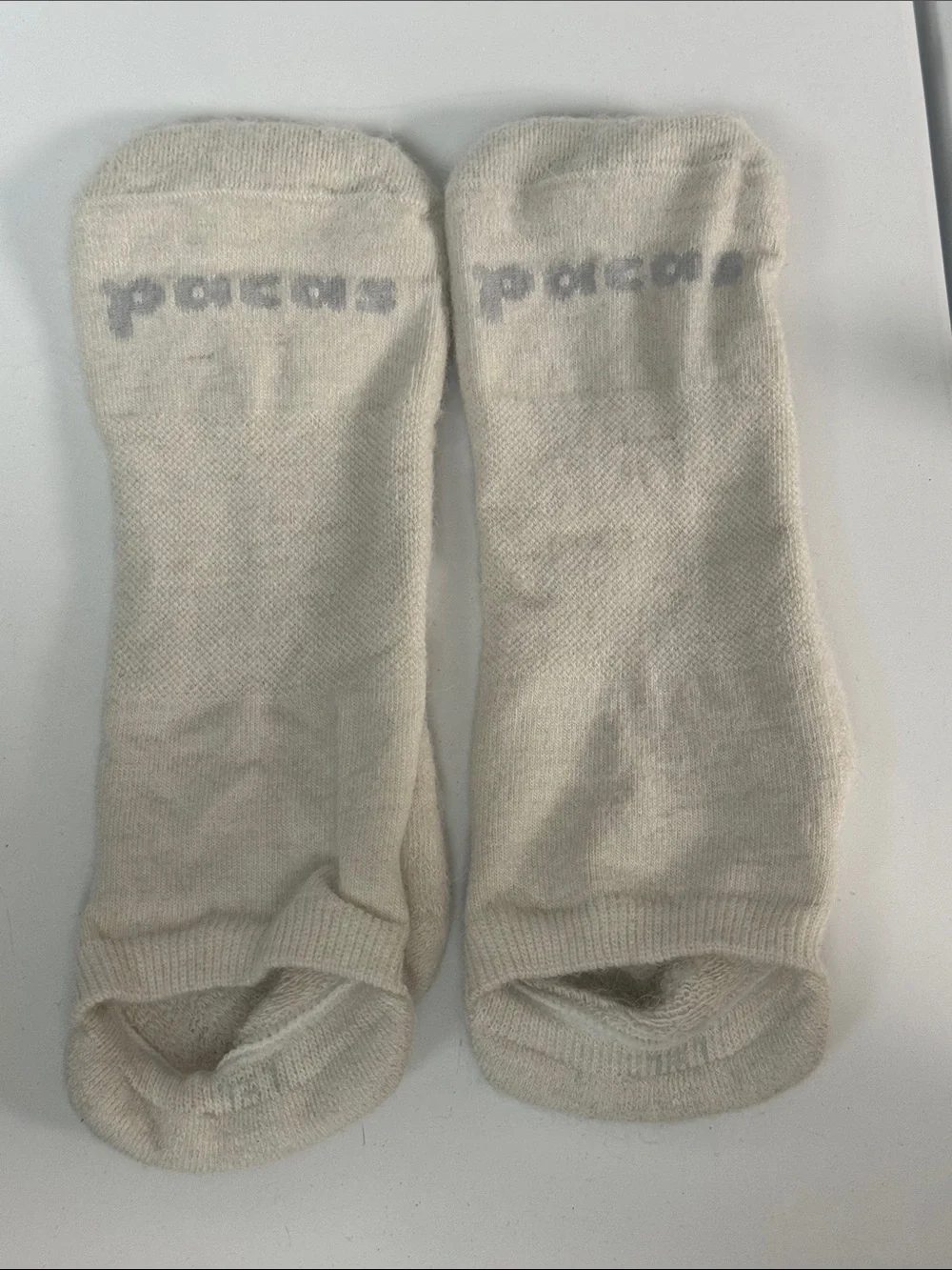 Pacas Alpaca Bone Colored Low-Cut Ankle Socks Size L/Xl Off-White NWOT Cozy